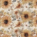 108" Wide Backing - Evening on the Prairie - Watercolor Sunflowers Cream - WB16751R-CREAM