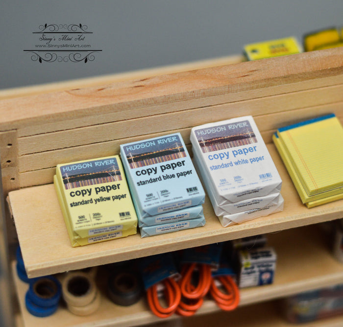 1:12 Dollhouse Miniature Copy Paper Set/ Miniature Office HRM 56115