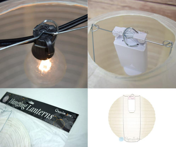 12-Pack 20 Inch Rose Quartz Pink Parallel Ribbing Round Paper Lantern - Luna Bazaar | Boho & Vintage Style Decor