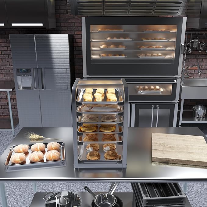 13 in. x 18 in. 19 Gauge Half Size Aluminum Bun. / Sheet Pan. Pack of 12