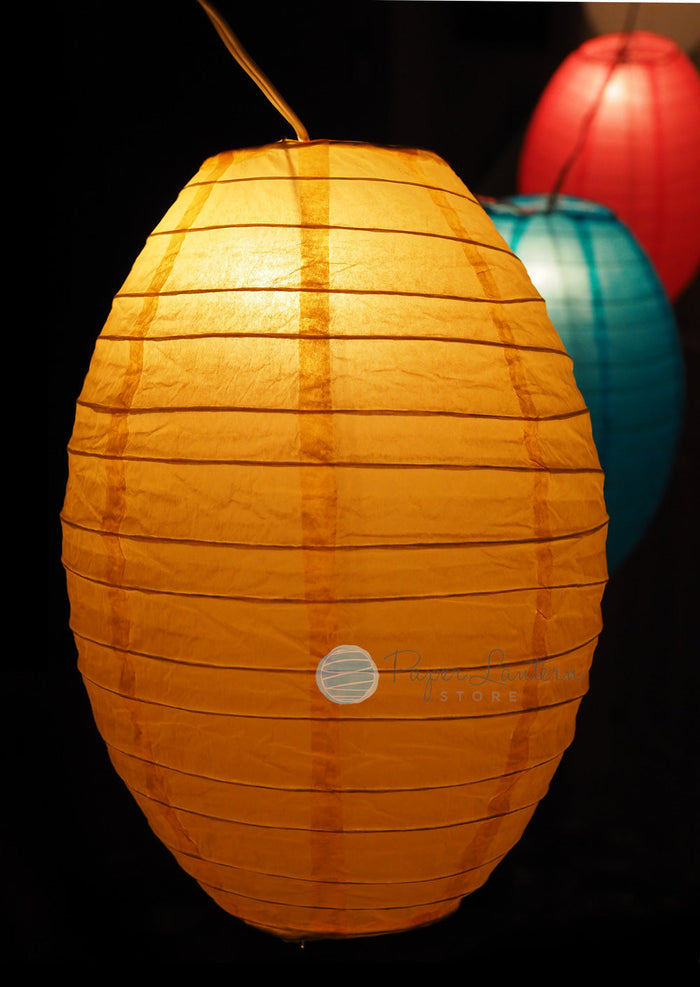 14" Easter Egg / Baby Shower Vibrant Lantern String Light COMBO Kit (21 FT) - PaperLanternStore.com - Paper Lanterns, Decor, Party Lights & More