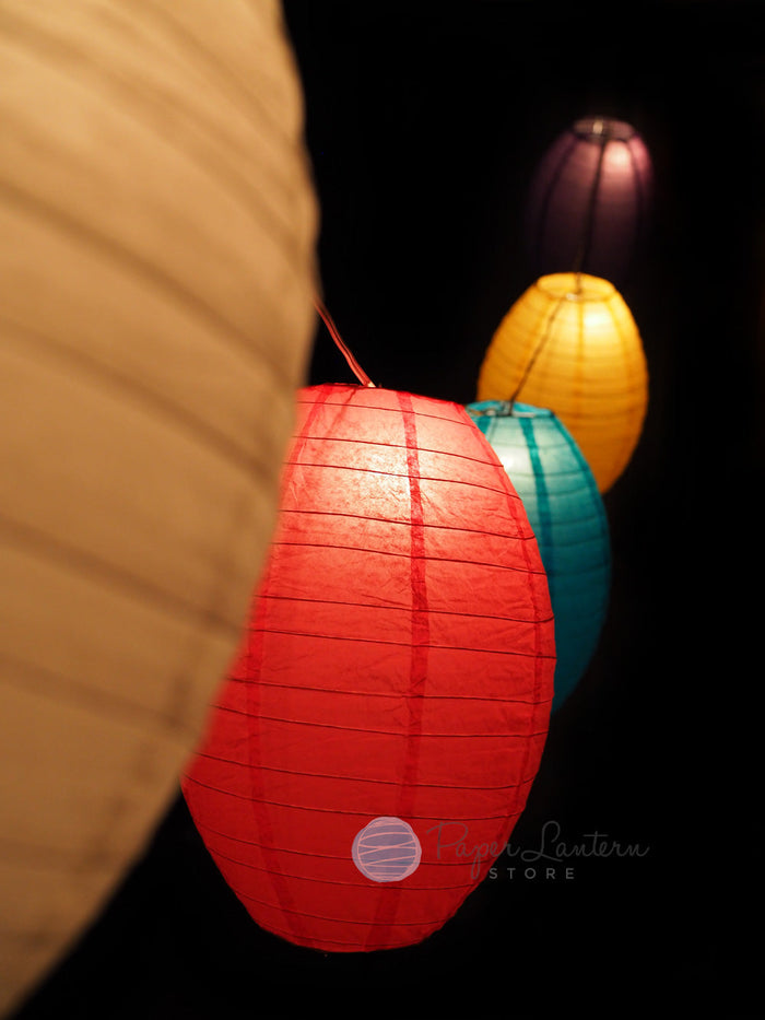 14" Easter Egg / Baby Shower Vibrant Lantern String Light COMBO Kit (21 FT) - PaperLanternStore.com - Paper Lanterns, Decor, Party Lights & More