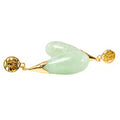 14 k Gold & Jade Earrings