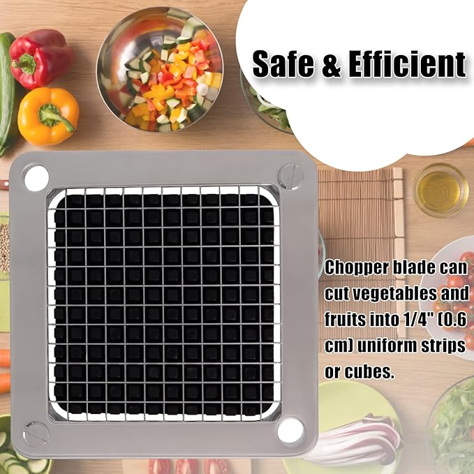 1/4" Replacement Dicer Chopper Blade with Pusher Block