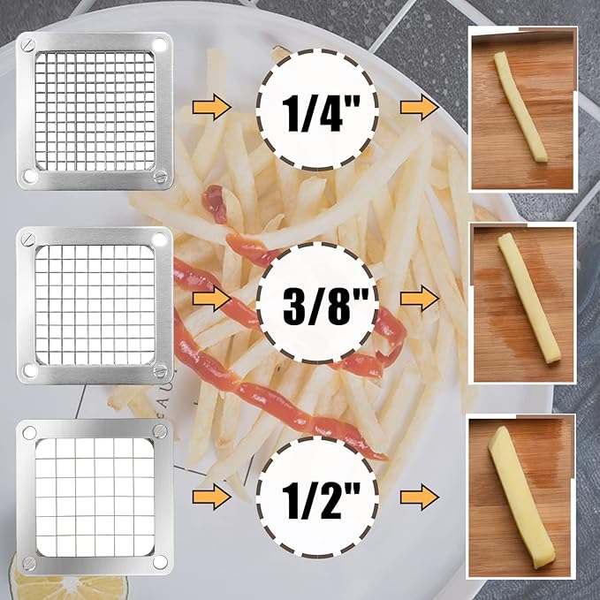 1/4" Replacement Dicer Chopper Blade with Pusher Block