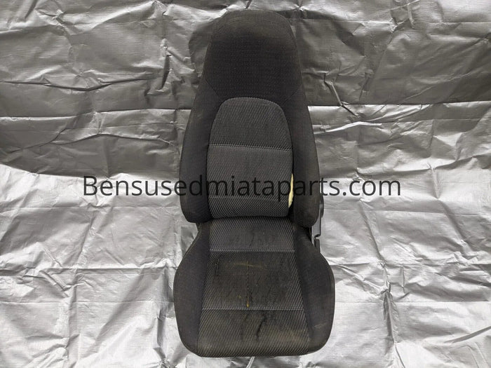 1999-2000 Mazda Miata Mx-5 OEM Black Cloth Driver (LH) Side Seat 99NB18J2 99-00 — Mazda Miata OEM used part product photo