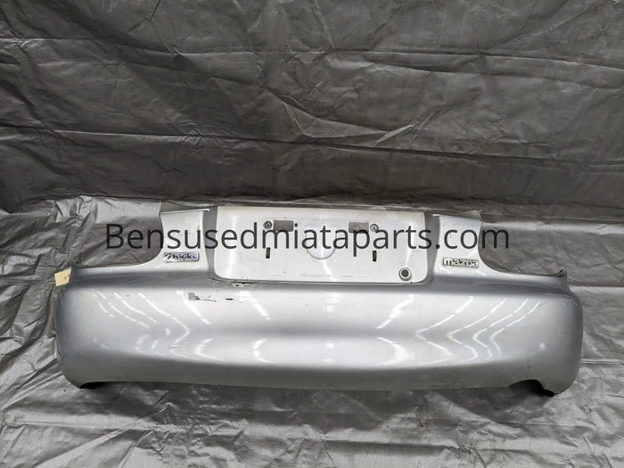 1999-2005 Mazda Miata Mx-5 OEM Rear Bumper Cover Silver #8 99-05 — Mazda Miata OEM used part product photo