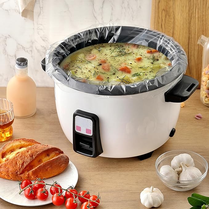 20 Pack Slow Cooker Liners for Crock Pot, Fits 3-8 Quarts (13"x 21")