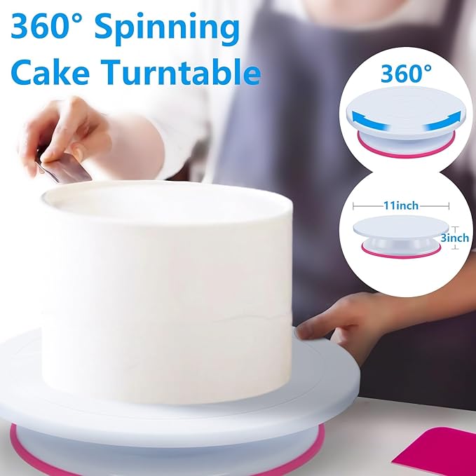 200PCs Cake Decorating Supplies Kit for Beginners, Cake Icing Tools Set