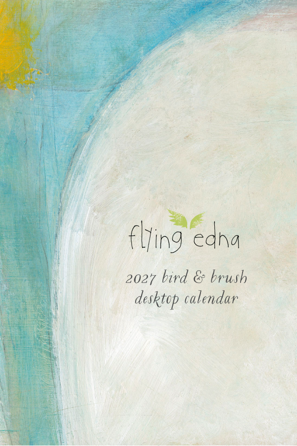 2027 bird & brush desk calendar