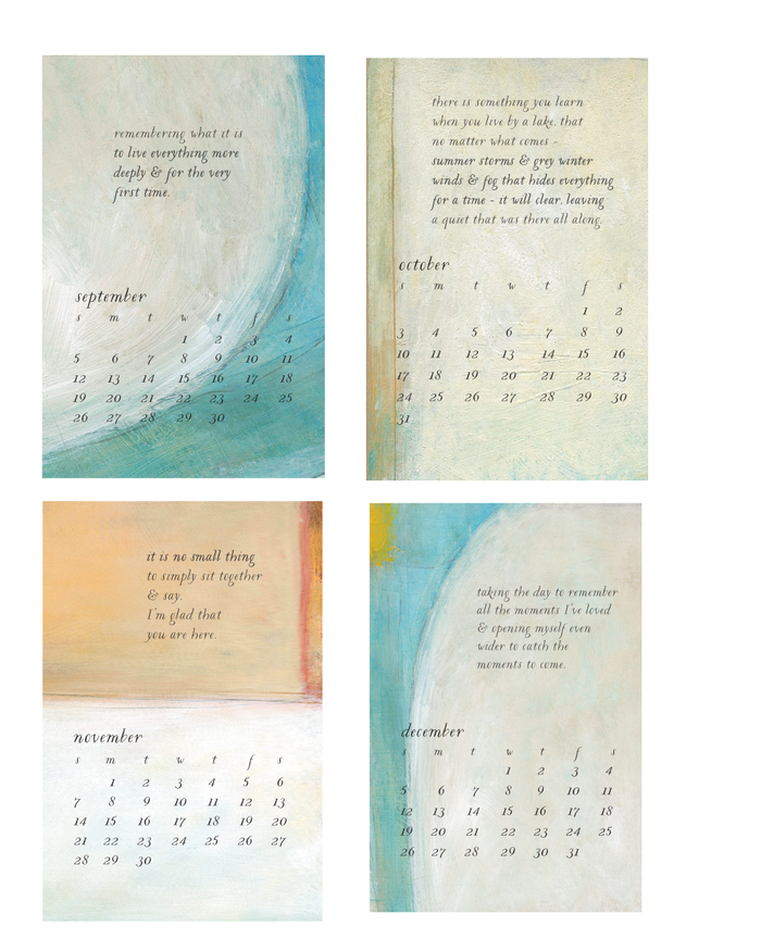 2027 bird & brush desk calendar