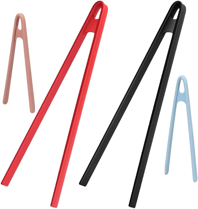 4 Pcs Silicone Trivet Tongs for Cooking,11.8 In and 5.51In