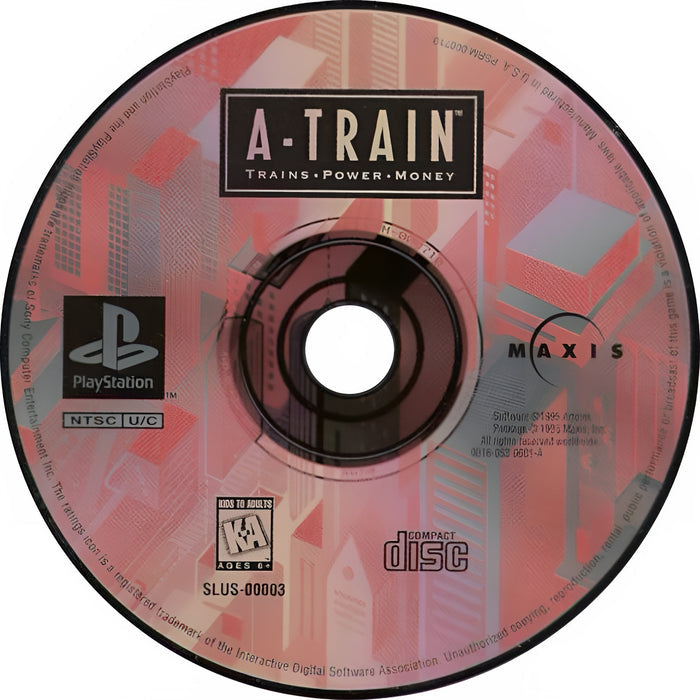 A-Train Playstation - Video Game - Used - CaveGamers - Image 3
