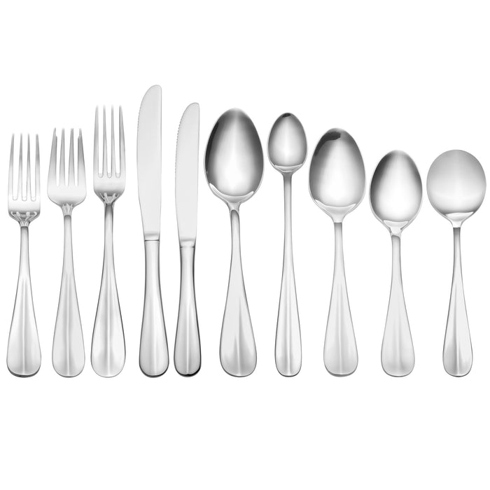 Acopa Benson 6 11/16" 18/0 Stainless Steel Heavy Weight Bouillon Spoon - 12/Pack