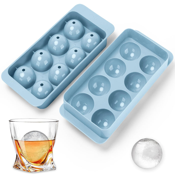 Aibirui 1.8" x 16 Ices,Round Ice Cube Mold,Round Ice Cube Trays for Freezer
