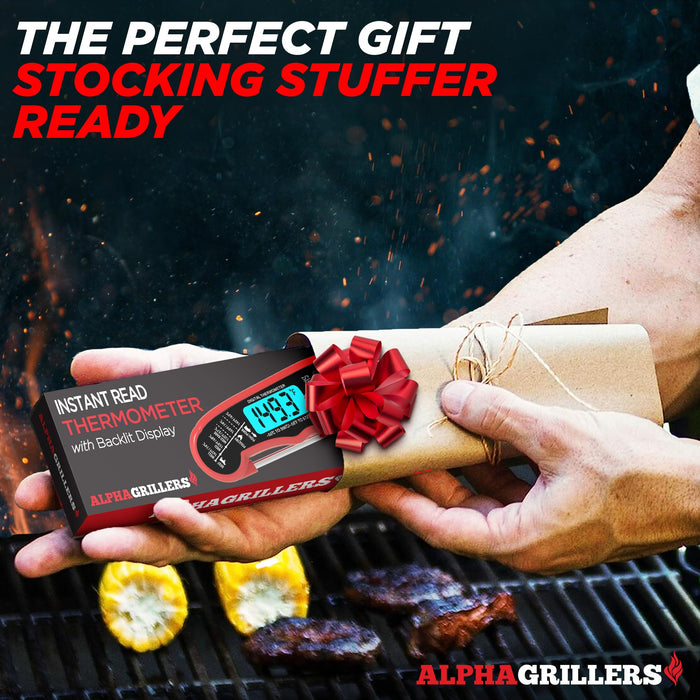 Alpha Grillers Instant Read Meat Thermometer Digital, Cooking, Food, Grill