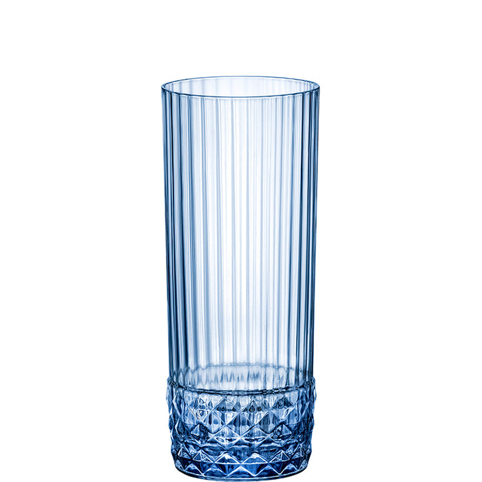 America 20s Long Drink 40 cl Set 6 Pezzi Sapphire Blue