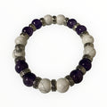 Amethyst and Howlite Bracelet