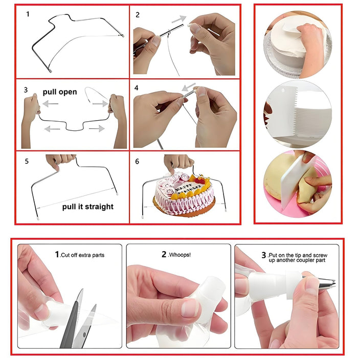 ANSLYQA Cake Decorating Kit, 237 Pcs Baking Tools