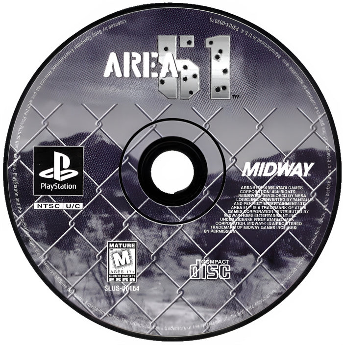Area 51 Playstation - Video Game - Used - CaveGamers - Image 3