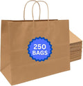 ASSUREPAK Kraft DIY Paper Bags, 16" x 6" x 12", 110 GSM, 250 Count