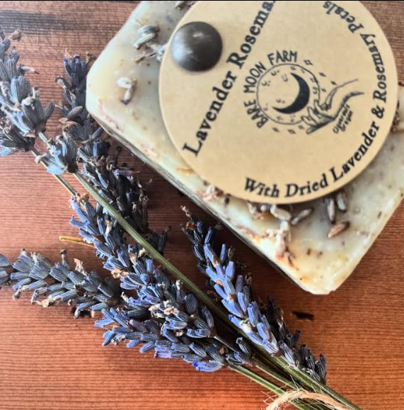 Bare Moon Farm, Lavender Rosemary Soap Bar