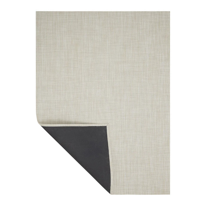 Basketweave Woven Floor Mat | Khaki by Chilewich, durable woven vinyl indoor outdoor rug