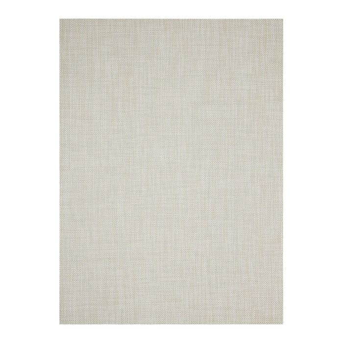 Basketweave Woven Floor Mat | Khaki by Chilewich, close-up of basketweave texture