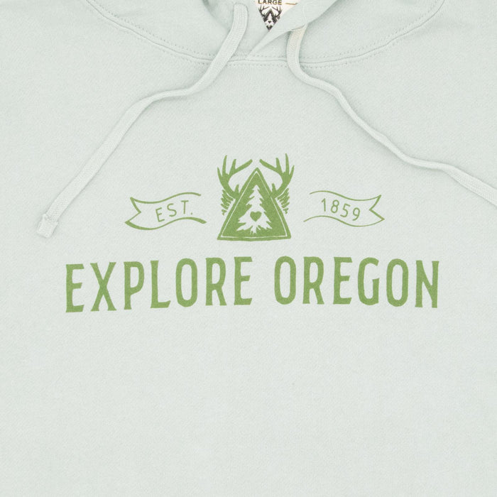 Be Oregon Explore Oregon Crop Hooded Sweatshirt