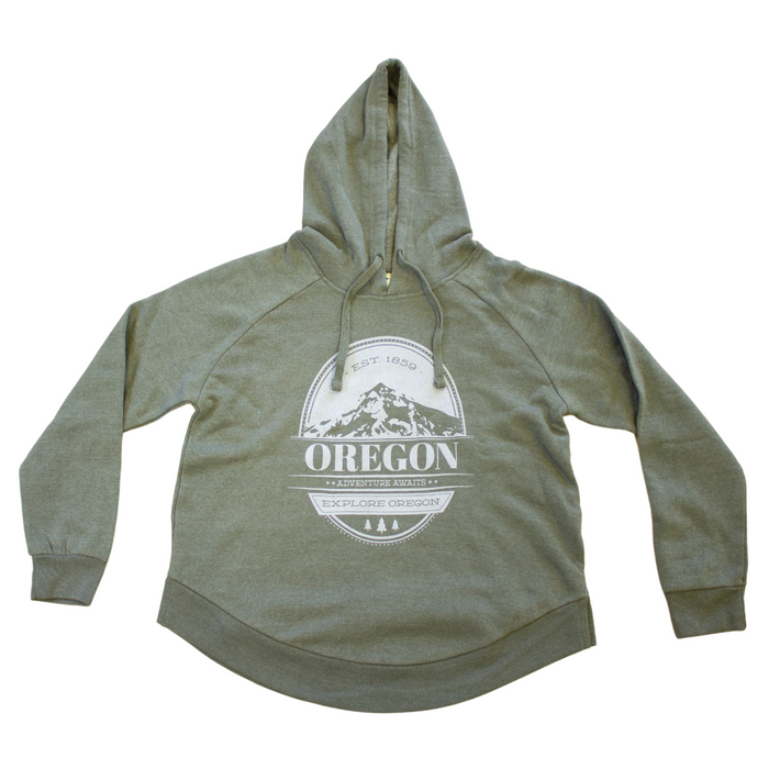Be Oregon Mt. Hood Stamp Fleece Sweatshirt