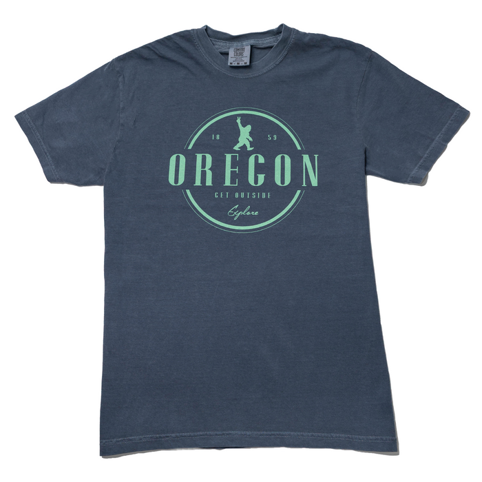 Be Oregon Travel Peace Sasquatch T-Shirt