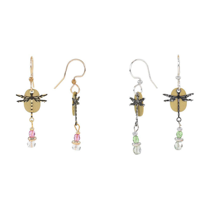 Beautiful Medusa Dragonfly Earrings variety front side profile