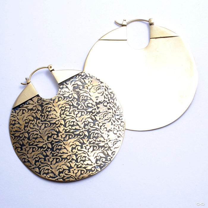 Between the Sheets Earrings from Maya Jewelry in Brass