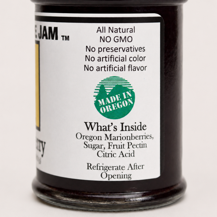 Big Foot Toe Jam Oregon Marionberry Jam, 2.5oz