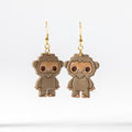 Bigfoot Polymer Clay Dangle Earrings