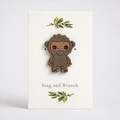 Bigfoot Polymer Clay Pin