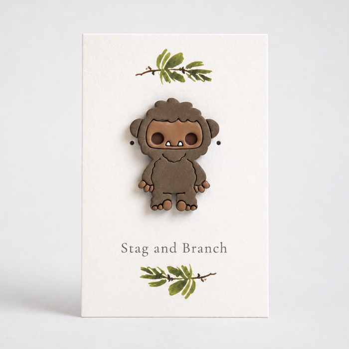 Bigfoot Polymer Clay Pin