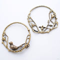 Bird on a Branch in Brass from Quetzalli