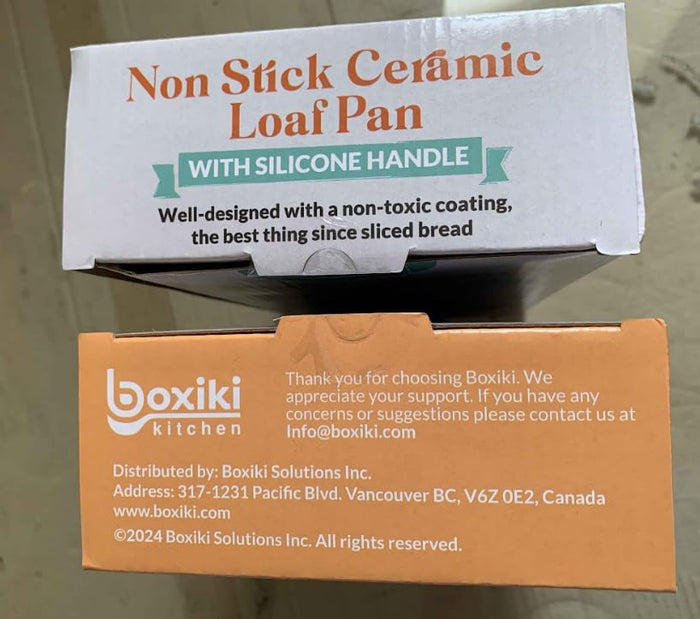Boxiki Kitchen Premium Ceramic Bread Loaf Pan - 11x5 Non-Stick Bread Pan, Ideal for Homemade Bread Loaf, Meatloaf pan Suitable for Baking Enthusiasts