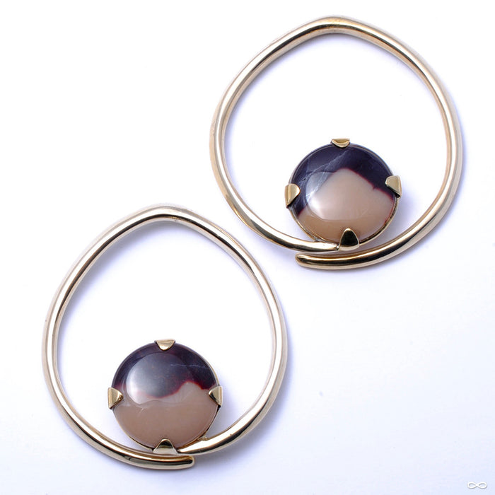 Large / Brass / Mookaite