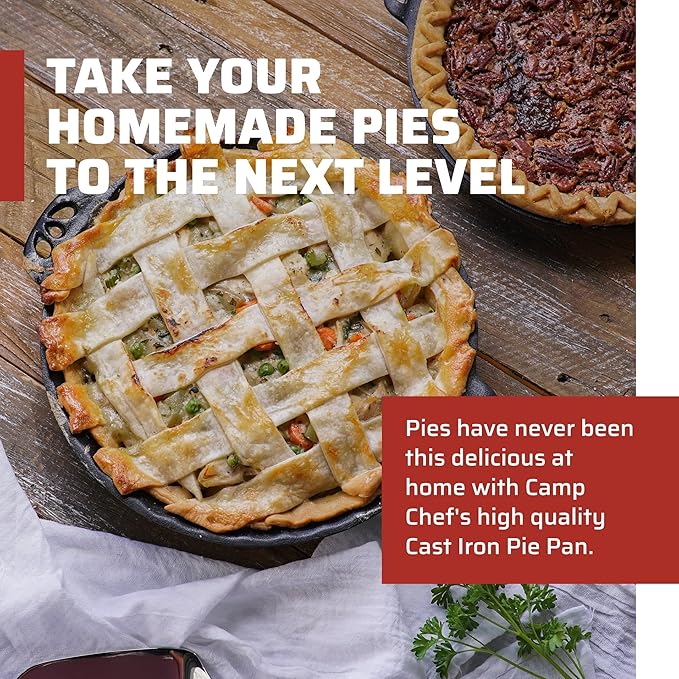 Camp Chef Cast Iron Pie Pan, 10 in.