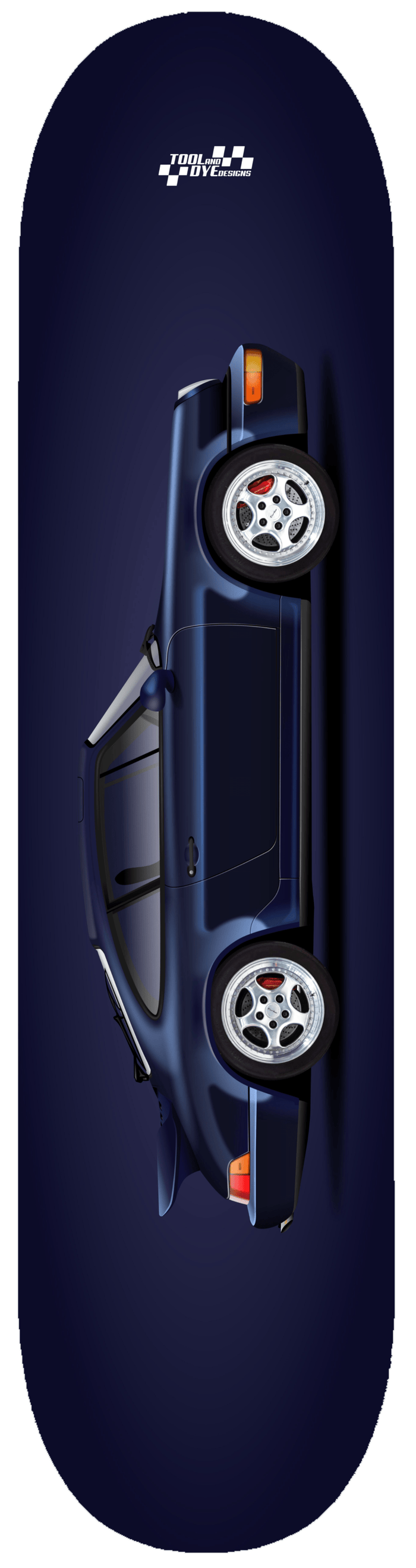 Car Art 964 Skateboard Deck 7-ply Hardrock Canadian Maple Midnight blue V1