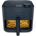 Chefman Crispinator Air Fryer 6-in-1 with 8 Qt capacity, 450°F Max Temp with TurboFry Pro Technology for Fast and Even Results, Viewing Window, Nonstick Ceramic Basket