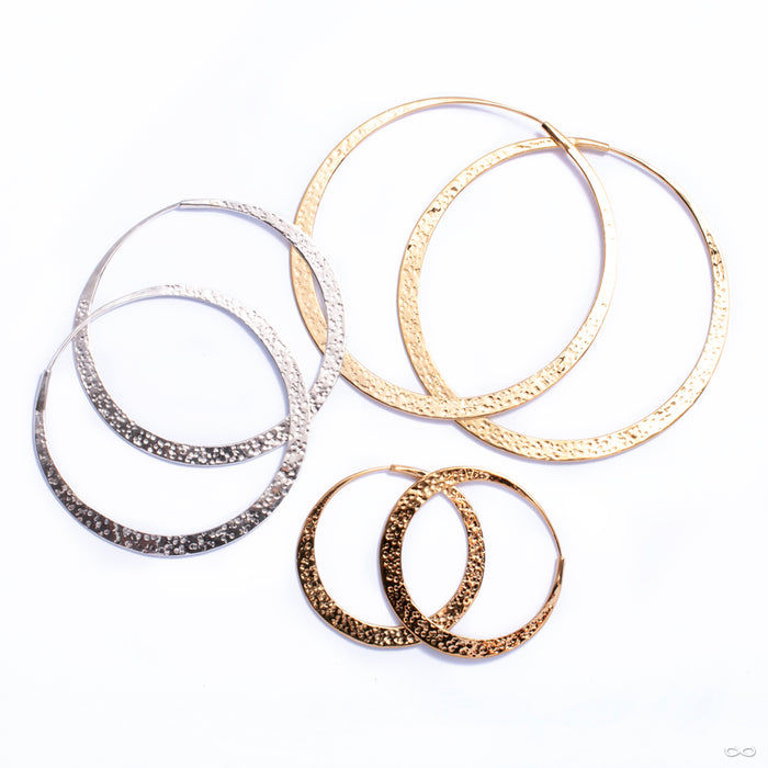 Classic Hoop Earrings from Tawapa in assorted sizes and materials