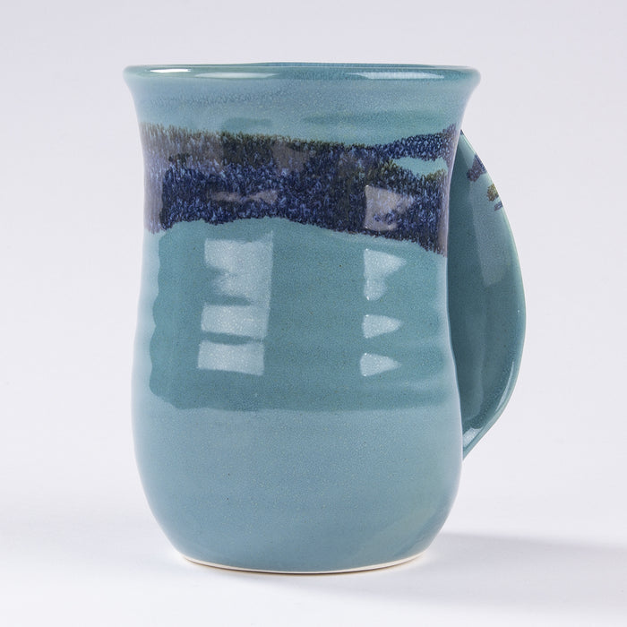 Clay In Motion Raging Rapid Handwarmer Mug Right Hand
