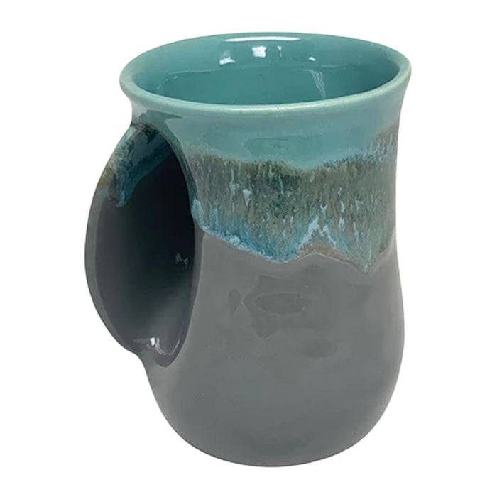 Clay In Motion River Stone Handwarmer Mug, Left Hand