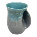 Clay In Motion River Stone Handwarmer Mug, Right Hand