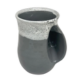 Clay In Motion Snowcap Handwarmer Mug, Right Hand. 19-SNOWCAP