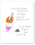 cleaning art print