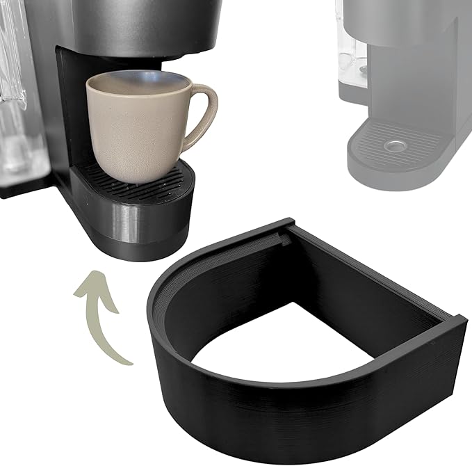 Coffee Cup Riser Compatible with Keurig K-Supreme & K-Slim – Raises Mug Height to Prevent Splashing – Drip Tray Riser Accessory for Short Mugs & Travel Cups – Stable Coffee Machine Cup Stand